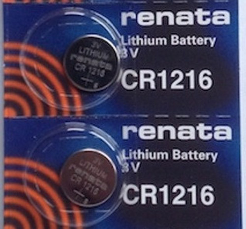 Renata CR1216 3V Lithium Coin Battery - 2 Pack FREE SHIPPING