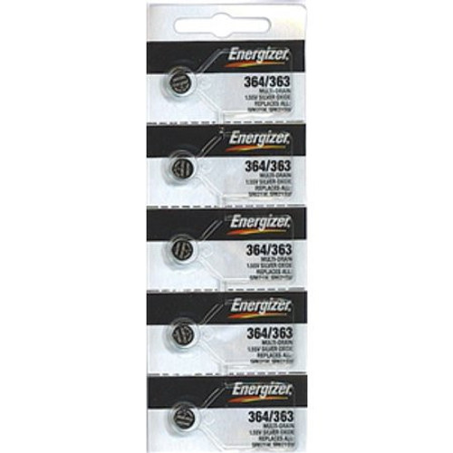 Energizer 364/363 - SR621 Silver Oxide Button Battery 1.55V - 2 Pack FREE SHIPPING