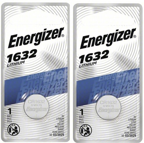 Energizer CR1632 3V Lithium Coin Battery - 2 Pack FREE SHIPPING