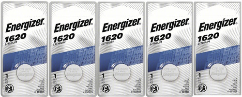 Energizer CR1620 3V Lithium Coin Battery - 5 Pack FREE SHIPPING