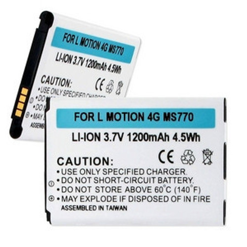 BBW LG MOTION 4G MS770 3.7V 1200mAh LI-ION BATTERY FREE SHIPPING