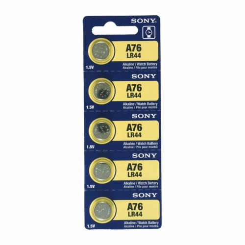 Sony Murata LR44 - A76 Alkaline Button Battery 1.5V - 10 Pack - FREE SHIPPING