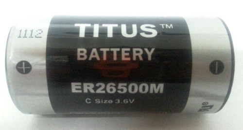 Titus C Size 3.6V ER26500M High Energy Lithium Battery - 2 Pack Free Shipping