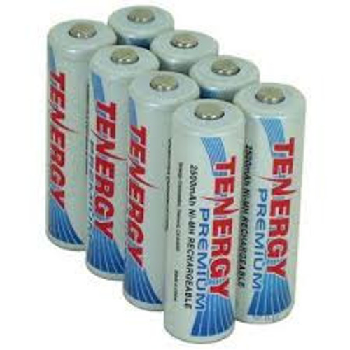  Tenergy 2500mAh AA 1.2V NiMH Rechargeable Batteries - 8 Pack + FREE SHIPPING! 