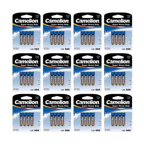 BBW Camelion AAA Heavy Duty Batteries 48 Pack 