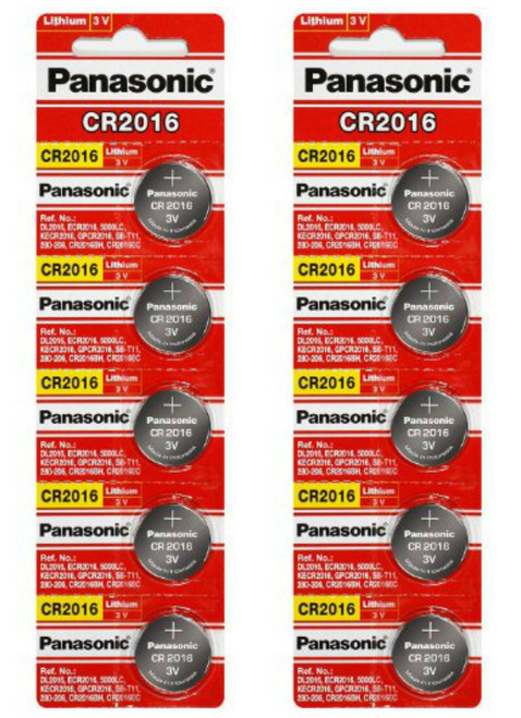 Panasonic CR2016 3V Lithium Coin Battery - 25 Pack FREE SHIPPING