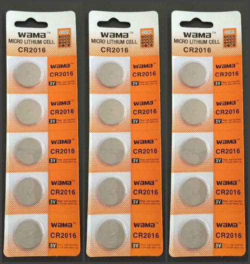 BBW CR2016 3V Lithium Coin Battery 15 Pack - FREE SHIPPING