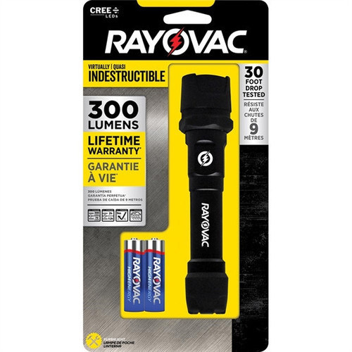 Rayovac Workhorse Pro 2AA LED Virtually Indestructable Flashlight FREE SHIPPING