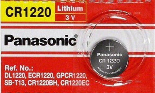 Panasonic CR1220 3V Lithium Coin Battery - 1 Pack FREE SHIPPING