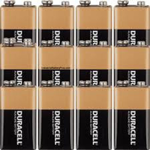 Duracell DURACELL COPPERTOP 9V ALKALINE BATTERY - PACK OF 12 FREE SHIPPING