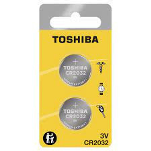 TOSHIBA  Toshiba CR2032 3V Lithium Coin Battery - 2 Pack + FREE SHIPPING! 