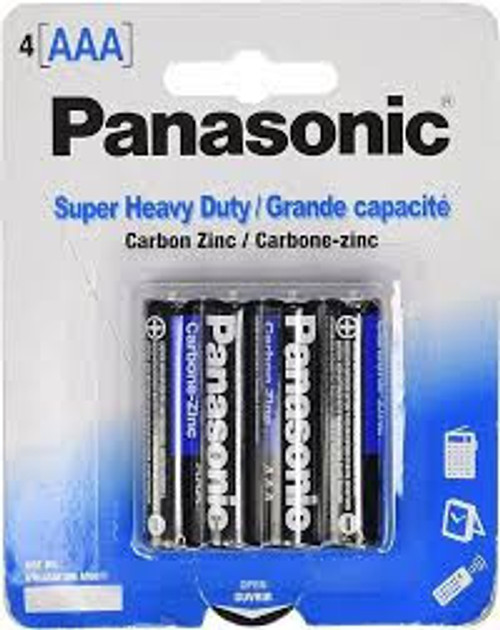  Panasonic AAA Size Super Heavy Duty - 48 Pack (12 Packs of 4 ) + FREE SHIPPING! 