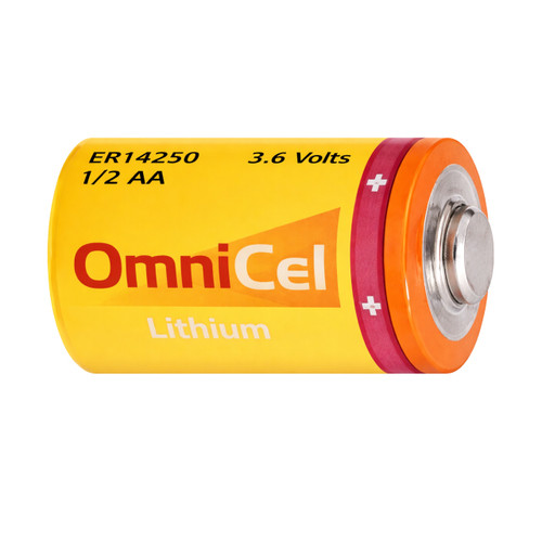  OmniCel 1/2 AA Lithium Battery 2 Pack 