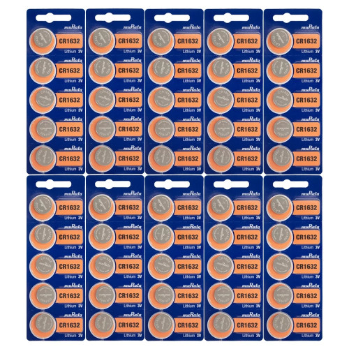  Sony Murata CR1632 3V Lithium Coin Battery - 50 Pack + FREE SHIPPING! 