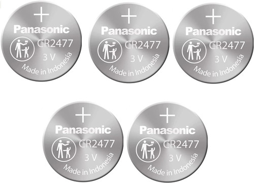  Panasonic CR2477 Coin Battery - 5 Pack + FREE SHIPPING! 