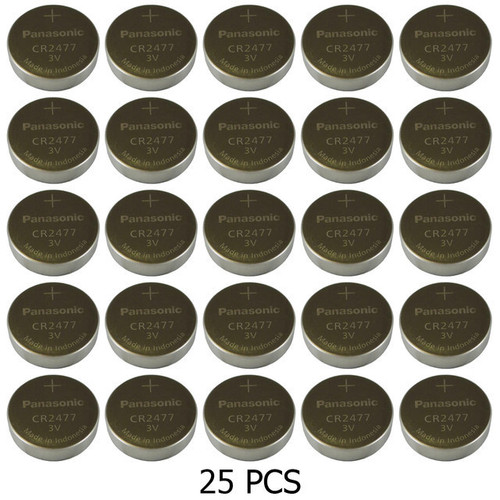  Panasonic CR2477 Coin Battery - 25 Pack + FREE SHIPPING! 