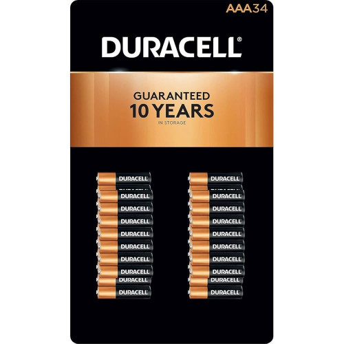 Duracell Coppertop Power Boost AAA Alkaline Batteries 4 X 34 Packs Duracell Coppertop Power Boost AAA Alkaline Batteries 4 X 34 Packs
