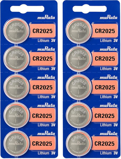  Sony Murata CR2025 3V Lithium Coin Battery - 10 Pack - FREE SHIPPING 