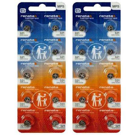  Renata 321 / SR616SW Silver Oxide Button Battery 1.55V - 20 Pack + FREE SHIPPING! 