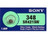 Sony Murata 348 - SR421 Silver Oxide Button Battery 1.55V