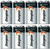  Energizer Max 9V Alkaline 522VP Batteries - 12 Pack -  FREE SHIPPING! 