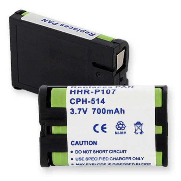 BBW PANASONIC HHR-P107 NiMH 700mAh CORDLESS BATTERY FREE SHIPPING