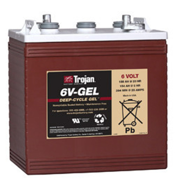 Trojan Gel Deep Cycle Battery 6V 189Ah Group Size GC2