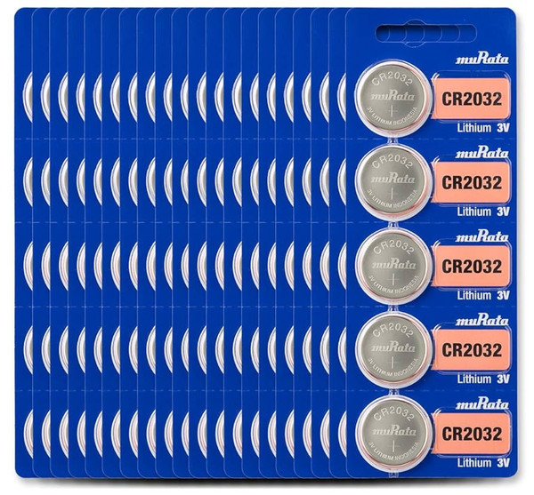  Sony Murata CR2032 3V Lithium Coin Battery - 100 Pack + FREE SHIPPING 