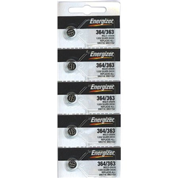 Energizer 364/363 - SR621 Silver Oxide Button Battery 1.55V - 50 Pack FREE SHIPPING