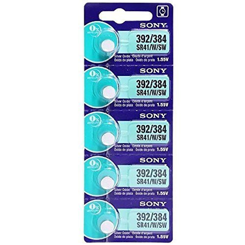 Sony Murata 384/392 - SR41SW Silver Oxide Button Battery 1.55V - 20 Pack FREE SHIPPING