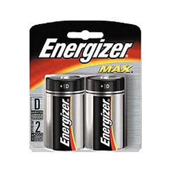 Energizer Max D Size Batteries - 2 Pack Retail Free Shipping