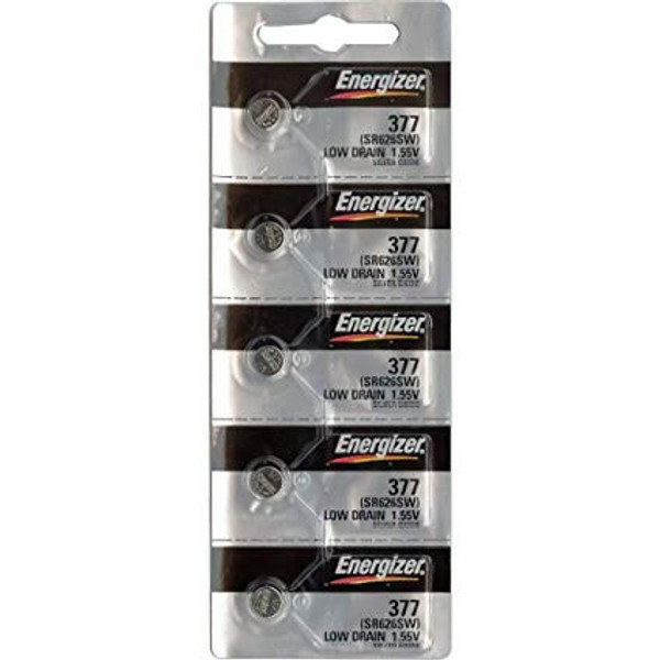 Energizer 377/376 - SR626 Silver Oxide Button Battery 1.55V - 100 Pack FREE SHIPPING