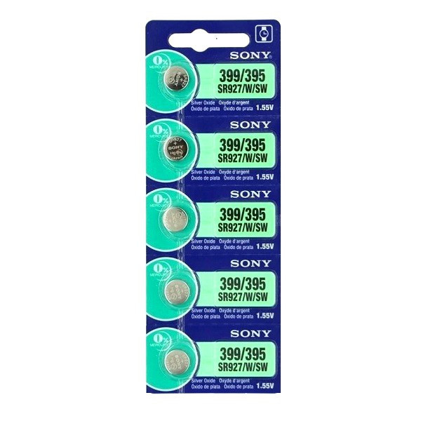 Sony Murata 395/399 - SR927 Silver Oxide Button Battery 1.55V - 200 Pack FREE SHIPPING