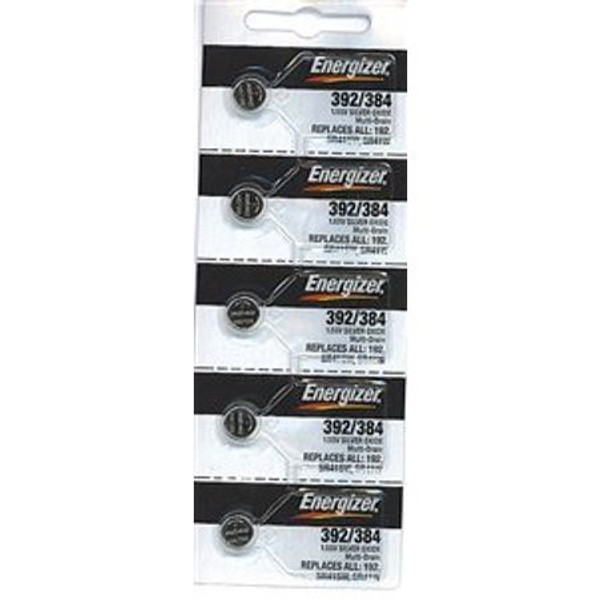 Energizer 384/392 - SR41SW Silver Oxide Button Battery 1.55V - 100 Pack FREE SHIPPING