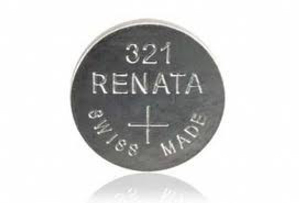 Renata 321 / SR616 Silver Oxide Button Battery 1.55V - 5 Pack FREE SHIPPING