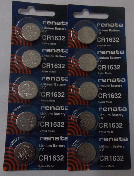 Renata CR2016 3V Lithium Coin Battery - 10 Pack FREE SHIPPING