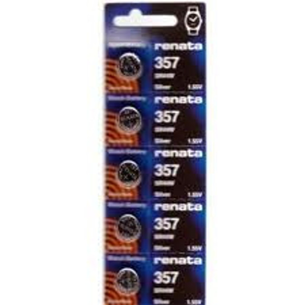Renata 357/303 - SR44 Silver Oxide Button Battery 1.55V - 100 Pack FREE SHIPPING