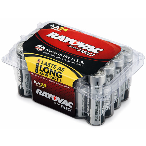  Rayovac Alkaline Reclosable AA - 24 Pack + FREE SHIPPING! 