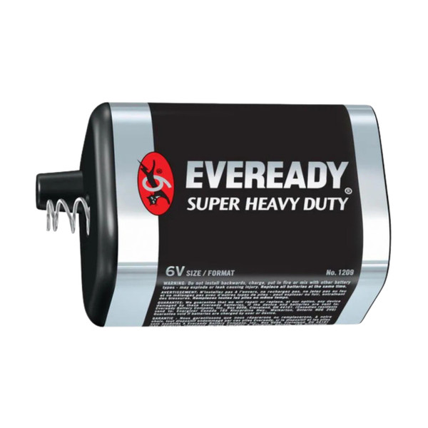  Eveready 6V Heavy Duty Spring Top Lantern Battery + FREE SHIPPING 