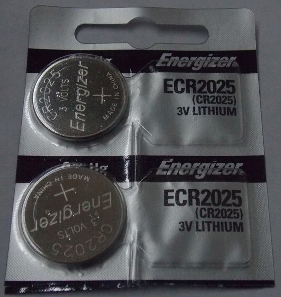 Energizer CR2025 3V Lithium Coin Battery - 2 Pack FREE SHIPPING