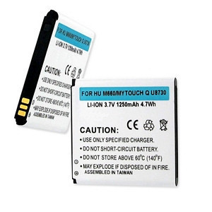 HUAWEI MYTOUCH U8680 3.7V 1250mAh LI-ION BATTERY FREE SHIPPING