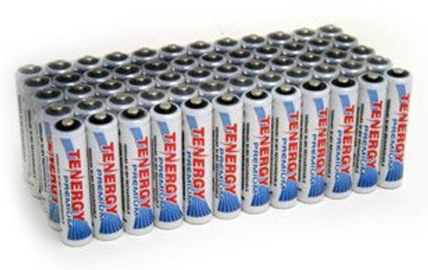 Tenergy Premium AAA NiMH 1000 mAh 1.2 V Rechargeable Batteries - 60 Pack FREE SHIPPING