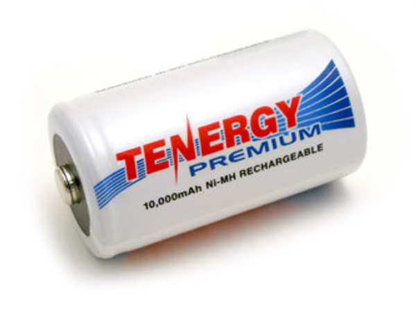 Tenergy Premium D NiMH 10,000 mAh 1.2 V Rechargeable Battery