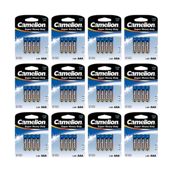 BBW Camelion AAA Heavy Duty Batteries 48 Pack 
