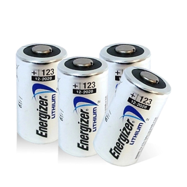  Energizer Lithium CR123 Batteries 4 Pack 