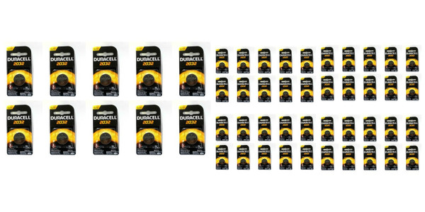 Duracell CR2032 Coin Battery - 50 Pack FREE SHIPPING