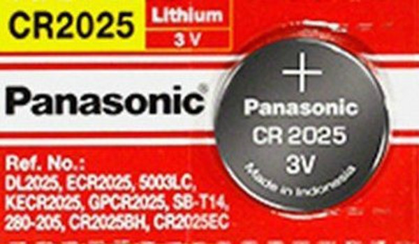 Panasonic CR2025 3V Lithium Coin Battery - 1 Pack FREE SHIPPING