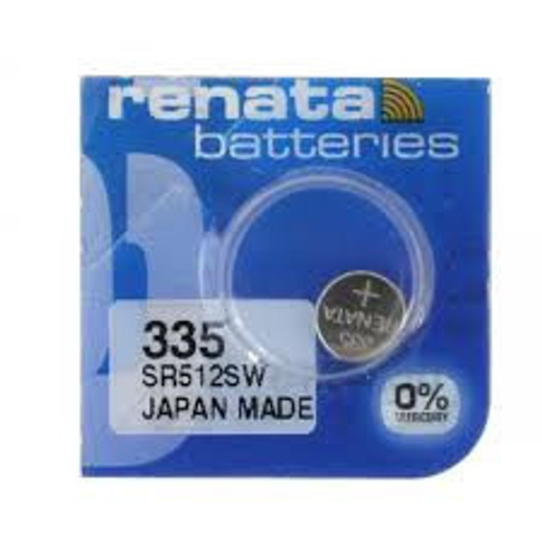  Renata 335 - SR512 Silver Oxide Button Battery 1.55V - 2 Pack + FREE SHIPPING! 