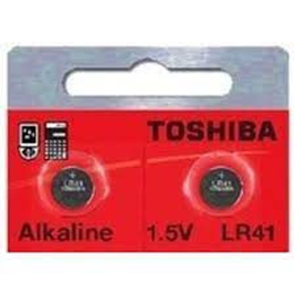 TOSHIBA  Toshiba LR41 - 192 AG3 Alkaline Button Battery 1.5V - 2 Pack + FREE SHIPPING! 