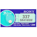 Sony Murata 337 - SR416SW Silver Oxide Button Battery 1.55V